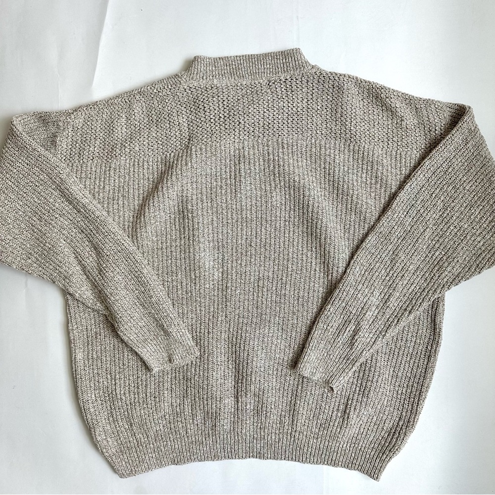 Eddie Bauer Vintage Men’s Oversized Cotton Henley Sweater USA L - Picture 2 of 13